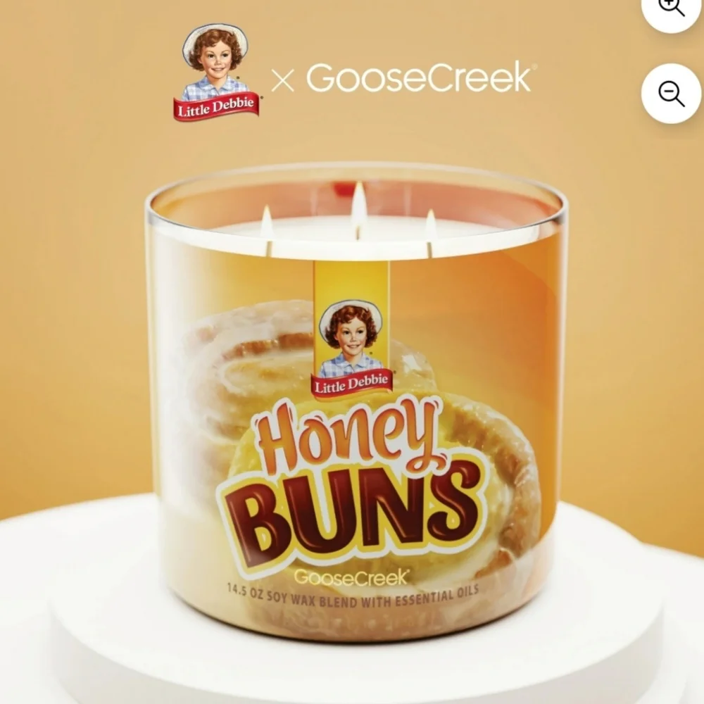 Goose Creek Candles Little Debbie Honey Bun 3 Wick Glass Jar Candle